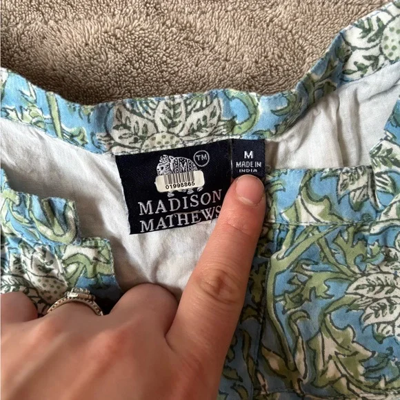 Floral Tiered Long-Sleeve Maxi Dress - Blue Green Floral - Picture 2 of 4